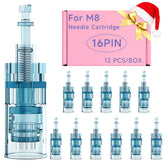 HSENBK Dr Pen M8 16-pin cartridge ready for precise micro-needling.