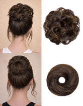 HSLHDI 2PCS Messy Bun Set two styles for quick versatile updos