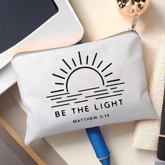 HubbgDesign Be The Light size 9.8x7.2 inches suits travel and home use.