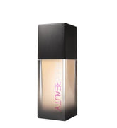Huda Beauty FauxFilter Luminous Matte Foundation bottle in Panna Cotta offers full coverage base.