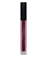 Huda Beauty Liquid Matte Lipstick Famous closeup shows rich pigment for bold color