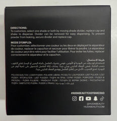 Huda Easy Bake Duo Peach Pie powder for oil control and soft-matte finish.
