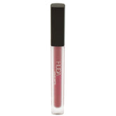 Huda Muse Liquid Matte Lipstick front view showing creamy muted rose for everyday wear.