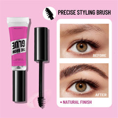 HUDABABY cone-shaped triangle brush enables precise brow shaping