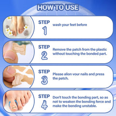 Applying the quick-stick strip from HULEIWA supports gentle upward pressure