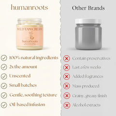 4 oz jar on a bathroom shelf with clean packaging from Humanroots.