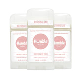 Humble Brands aluminum-free deodorant pack 3 with Moroccan Rose for long-lasting freshness