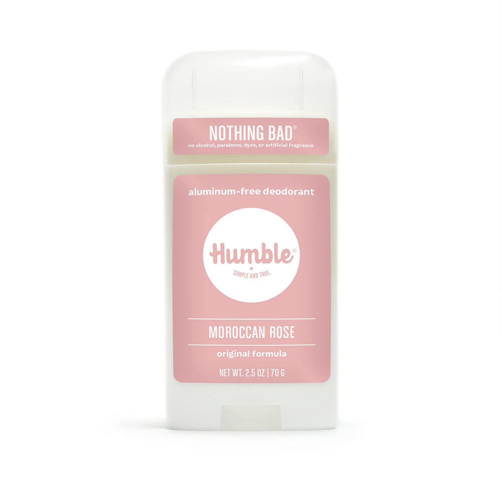 Humble Brands Original Formula deodorant packaging highlighting travel-friendly design.