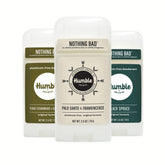 Humble Brands Original Formula deodorant bottle with Texas Cedarwood for daily freshness.
