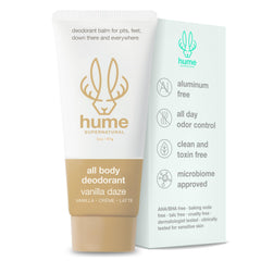 HUME SUPERNATURAL Invisible Balm Vanilla Daze packaging for easy travel.