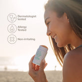 HUME probiotic roll-on formula shown on a clean underarm suggesting microbiome support.