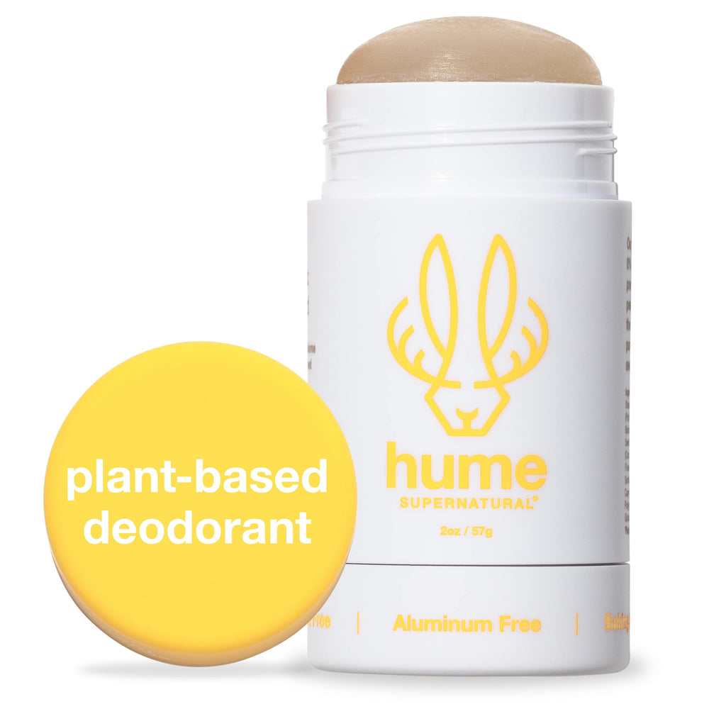 HUME Supernatural aluminum-free deodorant stick in Coconut Coast for all-day freshness.