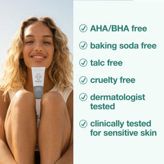 HUME SUPERNATURAL fragrance-free balm applying smoothly on skin