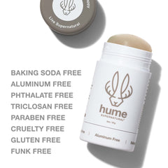 Hume Supernatural prickly pear extract focus highlights natural odor control without harsh ingredients.