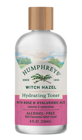 Humphreys Hydrating Toner bottle with rose for sensitive skin hydration