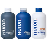 Huron Shower Kit shampoo bottle with hydrating formula for daily hair care