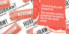Hurraw Black Cherry tinted balm tube adds a sheer red kiss of color.