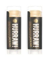 Hurraw! Sun Lip Balm Tangerine-Chamomile tube front provides creamy, long-lasting lip protection.