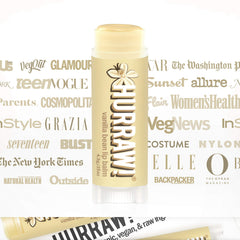Hurraw! Vanilla Bean ingredients label highlighting organic and vegan.