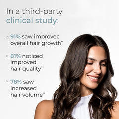 Hush & Hush DeeplyRooted bottle close-up highlighting premium formula for hair health.