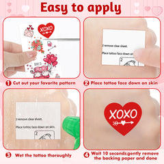 Huskein easy-application removal tattoos simplify gift and party prep.