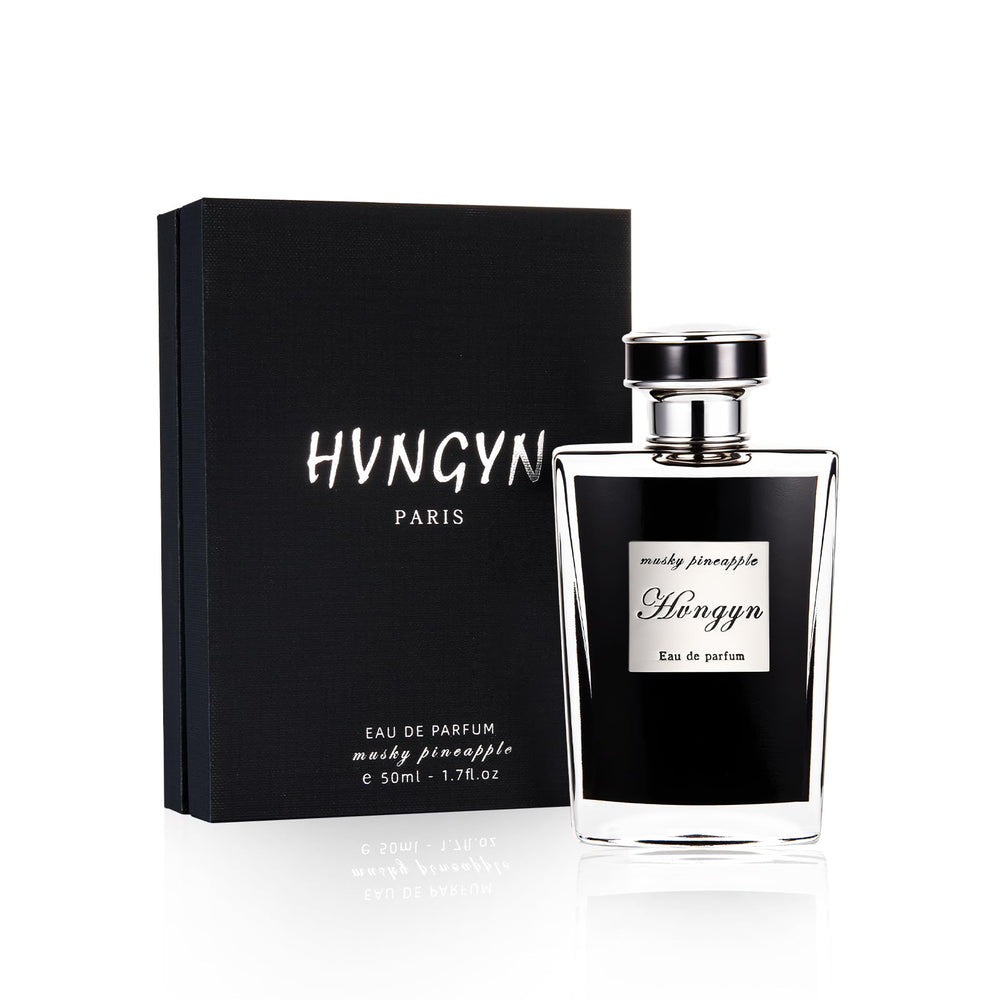 Hvngyn Musky Pineapple bottle front highlights bold evening scent
