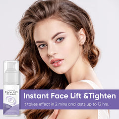 HWGIZP Instant Face Lift Cream texture close-up highlighting creamy hydration.
