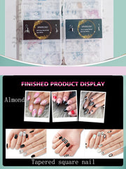 HWHUNO two shapes nail tips set for experiment and save