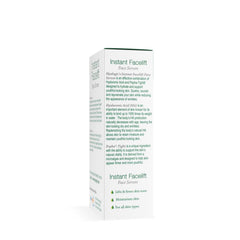 Hyalogic Instant Facelift Serum dropper application close-up shows fast-absorbing texture.