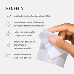 HydroPeptide 5X Power Peel face-application demonstrates smoothing potential