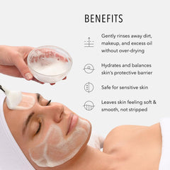 HydroPeptide Cleansing Gel during face application demonstrates easy, even spread and makeup removal.