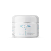 Hygieia liposomal repair cream bottle suggests smoother, firmer skin for arms, neck, and body