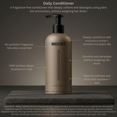 HygieneLab application image suggests smooth detangling and lightweight feel.
