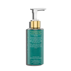 Close-up of Hylunia gel bottle showing gentle pore cleansing for blemish-prone skin.