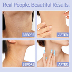 Hywestger Neck Lift and Smoothing Cream texture close-up indicating firmer appearance.
