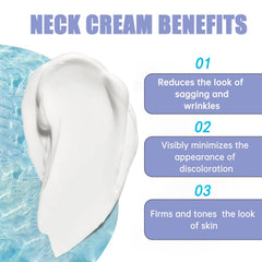 Hywestger Neck Tightening Cream application swirl highlighting silky texture.
