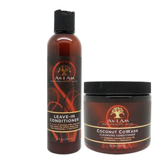 As I Am Coconut Cowash Cleansing Conditioner 16oz bottle cleanses scalp and moisturizes curls.