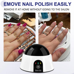 IBN G electric nail soaking bowl lid closed highlights odor containment
