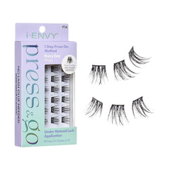 i-ENVY Press&Go self-adhesive lashes close-up showing quick, mess-free application