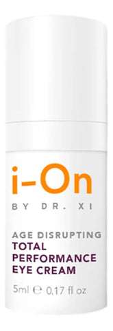 i-On Discovery Eye Cream bottle demonstrates brightening hydration for tired eyes.