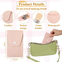 IANFAN eight-brush set displayed in compact packaging for travel-ready beauty.
