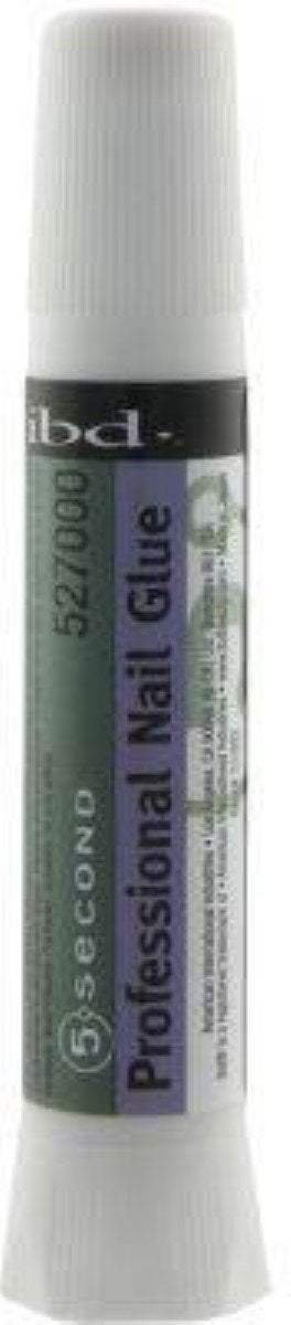 IBD 5 Second Professional Nail Glue with precision tip for quick, secure nail adhesion