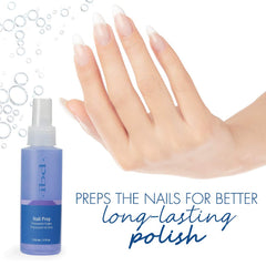 IBD Nail Prep Spray dispenser highlights quick, even application for efficient prep.