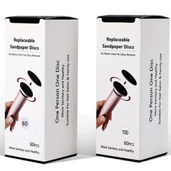 IBN G replaceable sandpaper disc 60g rough pack for at-home foot exfoliation.