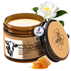 ICIKOL Beef Tallow Honey Balm jar for daily facial and body hydration.