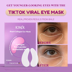 ICIKOL collagen under eye patches during absorption for depuffing