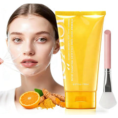 ICIKOL turmeric night mask jar close-up showing radiant hydration