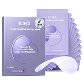 ICIKOL under eye patches delivering radiance boost with visible hydrogel absorption