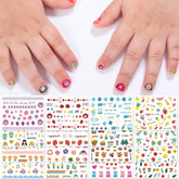 IDDFEVE flowers nail stickers for kids add playful color and easy application