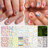 IDDFEVE kids nail stickers with a variety of patterns for at-home DIY nail art.